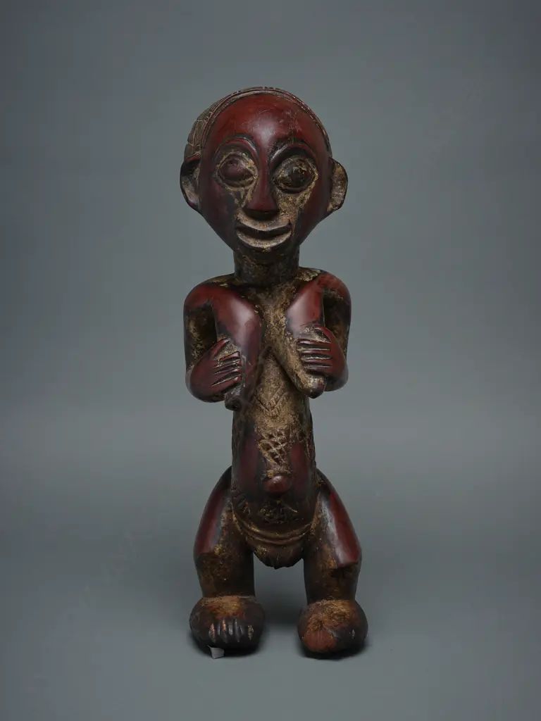 Baluba wooden female figure - Luba – Congo, Image 1++